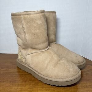 Womens Ugg Boots Classic Glitter Size 6
